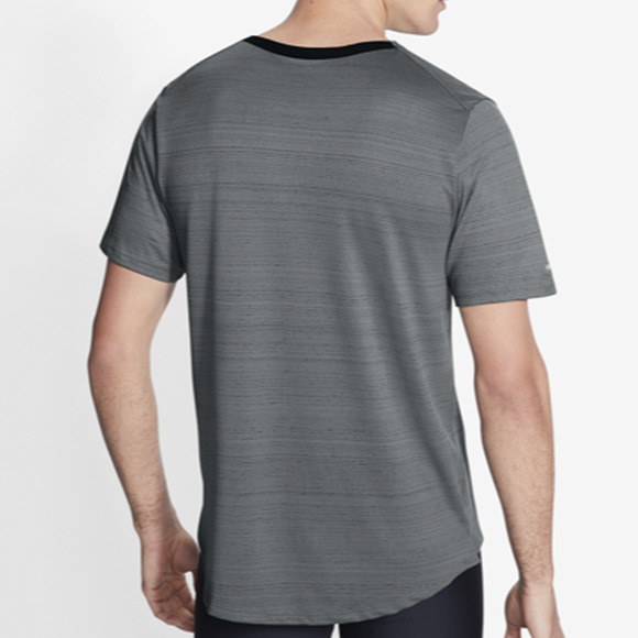 Nike Men's - Dry (Dri-Fit) Miler Short Sleeve Top Size M "CU0326-084" 02 - Picture 6 of 9